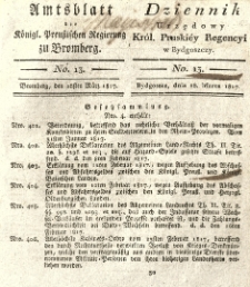 Amtsblatt der Königlichen Preussischen Regierung zu Bromberg. 1817.03.28 No.13