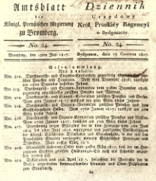 Amtsblatt der Königlichen Preussischen Regierung zu Bromberg. 1817.06.13 No.24