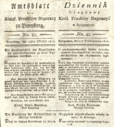 Amtsblatt der Königlichen Preussischen Regierung zu Bromberg. 1817.10.24 No.43