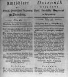 Amtsblatt der Königlichen Preussischen Regierung zu Bromberg. 1817.11.14 No.46