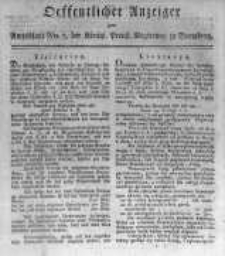 Oeffentlicher Anzeiger zum Amtsblatt No.5. der Königl. Preuss. Regierung zu Bromberg. 1817