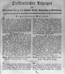 Oeffentlicher Anzeiger zum Amtsblatt No.9. der Königl. Preuss. Regierung zu Bromberg. 1817