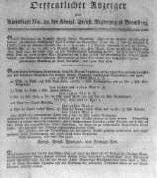 Oeffentlicher Anzeiger zum Amtsblatt No.20. der Königl. Preuss. Regierung zu Bromberg. 1817