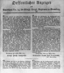 Oeffentlicher Anzeiger zum Amtsblatt No.24. der Königl. Preuss. Regierung zu Bromberg. 1817