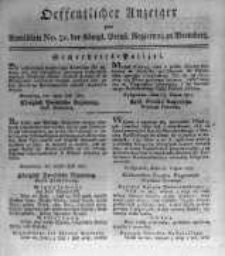 Oeffentlicher Anzeiger zum Amtsblatt No.31. der Königl. Preuss. Regierung zu Bromberg. 1817