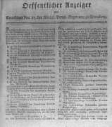 Oeffentlicher Anzeiger zum Amtsblatt No.37. der Königl. Preuss. Regierung zu Bromberg. 1817