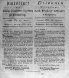 Amtsblatt der Königlichen Preussischen Regierung zu Bromberg. 1818.03.27 No.13