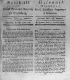 Amtsblatt der K&ouml;niglichen Preussischen Regierung zu Bromberg. 1818.06.05 No.23