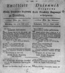 Amtsblatt der K&ouml;niglichen Preussischen Regierung zu Bromberg. 1818.07.31 No.31