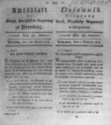 Amtsblatt der K&ouml;niglichen Preussischen Regierung zu Bromberg. 1818.08.07 No.32