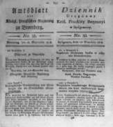 Amtsblatt der Königlichen Preussischen Regierung zu Bromberg. 1818.09.18 No.38