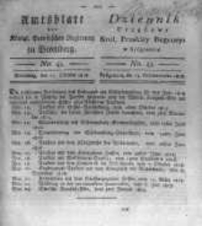 Amtsblatt der Königlichen Preussischen Regierung zu Bromberg. 1818.10.23 No.43