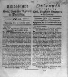 Amtsblatt der Königlichen Preussischen Regierung zu Bromberg. 1818.10.30 No.44