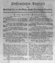 Oeffentlicher Anzeiger zum Amtsblatt No.10. der Königl. Preuss. Regierung zu Bromberg. 1818