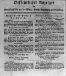 Oeffentlicher Anzeiger zum Amtsblatt No.17. der Königl. Preuss. Regierung zu Bromberg. 1818