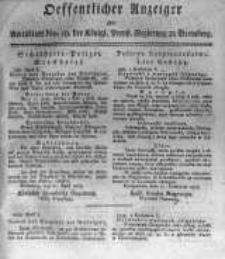 Oeffentlicher Anzeiger zum Amtsblatt No.19. der Königl. Preuss. Regierung zu Bromberg. 1818