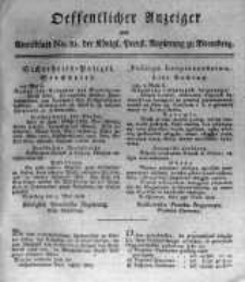 Oeffentlicher Anzeiger zum Amtsblatt No.21. der Königl. Preuss. Regierung zu Bromberg. 1818