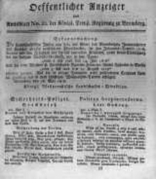 Oeffentlicher Anzeiger zum Amtsblatt No.22. der Königl. Preuss. Regierung zu Bromberg. 1818