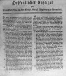 Oeffentlicher Anzeiger zum Amtsblatt No.23. der Königl. Preuss. Regierung zu Bromberg. 1818