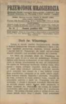 Przewodnik Miłosierdzia: miesięcznik Związku Towarzystw Dobroczynności "Caritas" i Rad Wyższych Kongregacji św. Wincentego à Paulo męskich i żeńskich 1925 grudzień R.4 Nr12