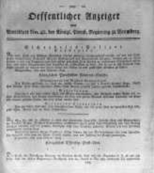 Oeffentlicher Anzeiger zum Amtsblatt No.42. der Königl. Preuss. Regierung zu Bromberg. 1818