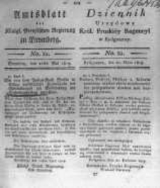 Amtsblatt der Königlichen Preussischen Regierung zu Bromberg. 1819.05.21 No.21