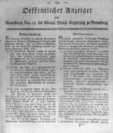 Oeffentlicher Anzeiger zum Amtsblatt No.13. der Königl. Preuss. Regierung zu Bromberg. 1819