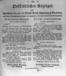 Oeffentlicher Anzeiger zum Amtsblatt No.26. der Königl. Preuss. Regierung zu Bromberg. 1819