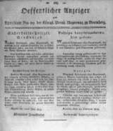 Oeffentlicher Anzeiger zum Amtsblatt No.29. der Königl. Preuss. Regierung zu Bromberg. 1819