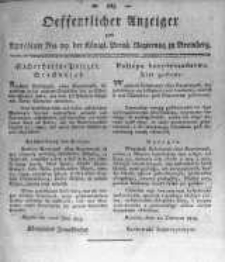 Oeffentlicher Anzeiger zum Amtsblatt No.29. der Königl. Preuss. Regierung zu Bromberg. 1819