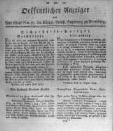 Oeffentlicher Anzeiger zum Amtsblatt No.33. der Königl. Preuss. Regierung zu Bromberg. 1819