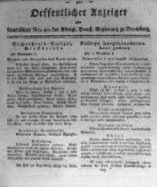 Oeffentlicher Anzeiger zum Amtsblatt No.40. der Königl. Preuss. Regierung zu Bromberg. 1819