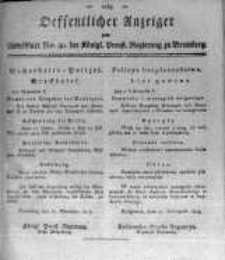 Oeffentlicher Anzeiger zum Amtsblatt No.50. der Königl. Preuss. Regierung zu Bromberg. 1819