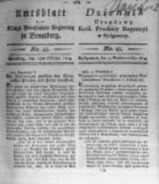Amtsblatt der Königlichen Preussischen Regierung zu Bromberg. 1819.10.15 No.43
