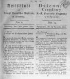 Amtsblatt der Königlichen Preussischen Regierung zu Bromberg. 1820.01.14 No.2