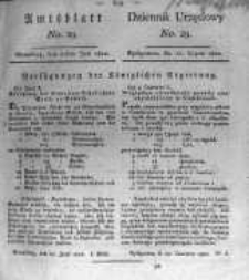 Amtsblatt der K&ouml;niglichen Preussischen Regierung zu Bromberg. 1820.07.21 No.29