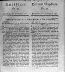 Amtsblatt der Königlichen Preussischen Regierung zu Bromberg. 1820.08.04 No.31
