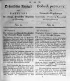 Oeffentlicher Anzeiger zum Amtsblatt No.2. der Königl. Preuss. Regierung zu Bromberg. 1820