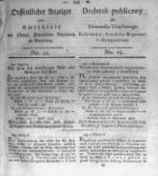 Oeffentlicher Anzeiger zum Amtsblatt No.15. der Königl. Preuss. Regierung zu Bromberg. 1820