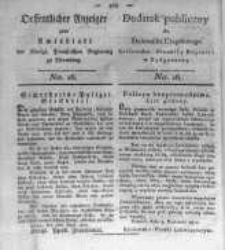 Oeffentlicher Anzeiger zum Amtsblatt No.16. der Königl. Preuss. Regierung zu Bromberg. 1820