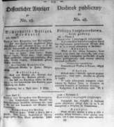 Oeffentlicher Anzeiger zum Amtsblatt No.18. der Königl. Preuss. Regierung zu Bromberg. 1820