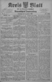Kreis Blatt f&uuml;r den Kreis Neutomischeler zugleich Hopfenzeitung 1908.01.28 Jg.27 Nr8