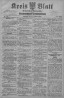 Kreis Blatt f&uuml;r den Kreis Neutomischeler zugleich Hopfenzeitung 1908.02.25 Jg.27 Nr16