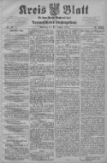 Kreis Blatt f&uuml;r den Kreis Neutomischeler zugleich Hopfenzeitung 1908.08.18 Jg.27 Nr66
