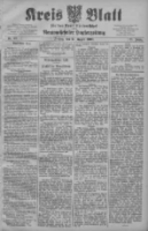 Kreis Blatt f&uuml;r den Kreis Neutomischeler zugleich Hopfenzeitung 1908.08.21 Jg.27 Nr67