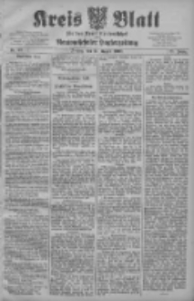 Kreis Blatt für den Kreis Neutomischeler zugleich Hopfenzeitung 1908.08.21 Jg.27 Nr67