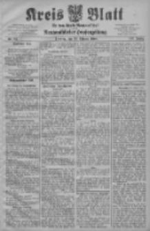 Kreis Blatt f&uuml;r den Kreis Neutomischeler zugleich Hopfenzeitung 1908.10.20 Jg.27 Nr84