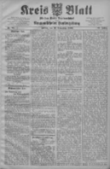 Kreis Blatt f&uuml;r den Kreis Neutomischeler zugleich Hopfenzeitung 1908.11.13 Jg.27 Nr91