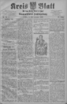 Kreis Blatt f&uuml;r den Kreis Neutomischeler zugleich Hopfenzeitung 1908.11.20 Jg.27 Nr93