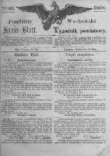 Fraustädter Kreisblatt. 1868.05.29 Nr22